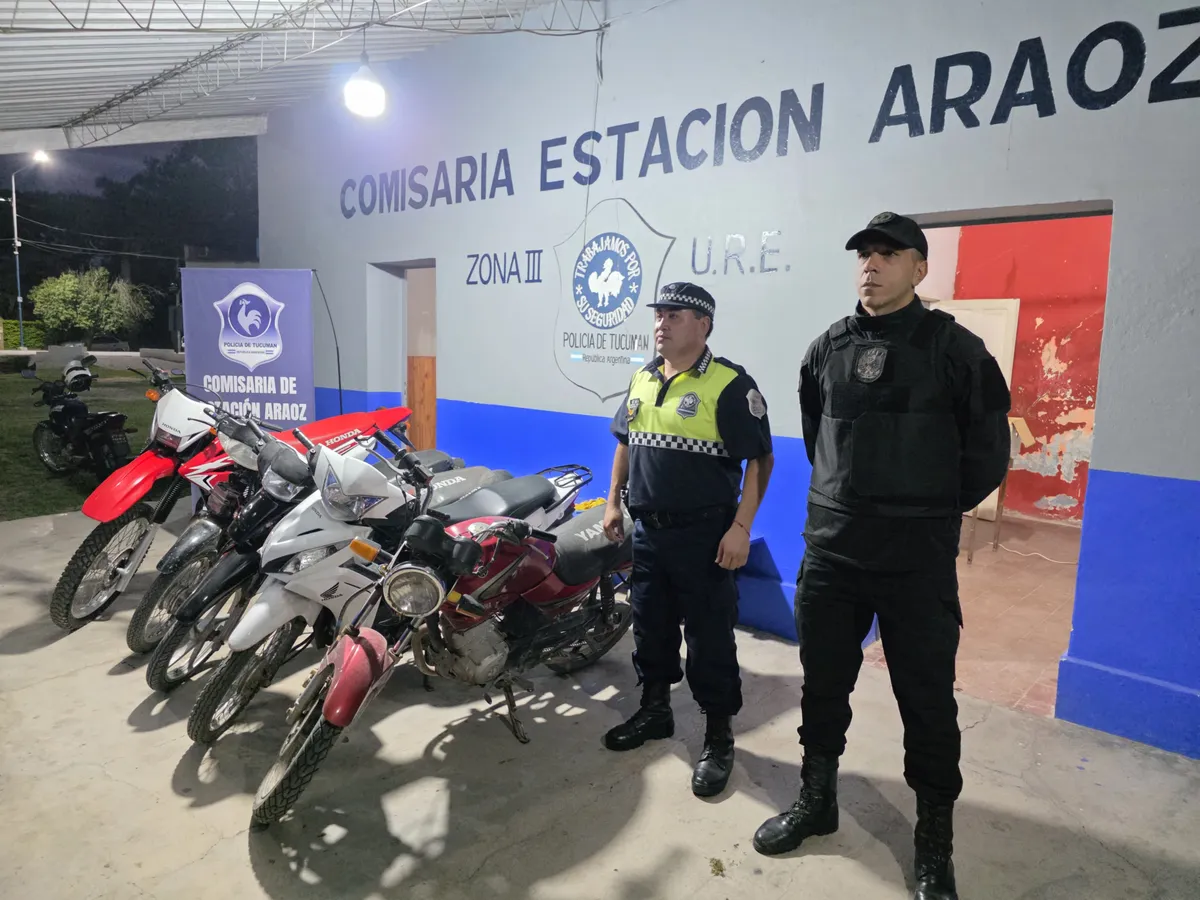 policia secuestro motos