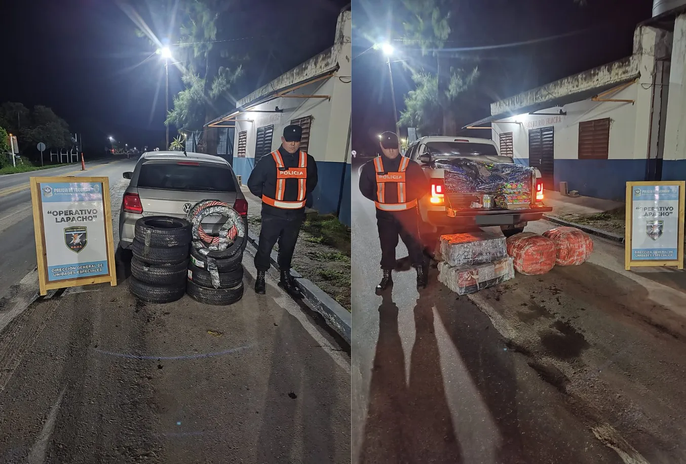 Policía en Huacra