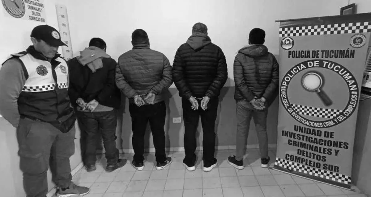 Los cuatro detenidos por el causa narco en Alberdi