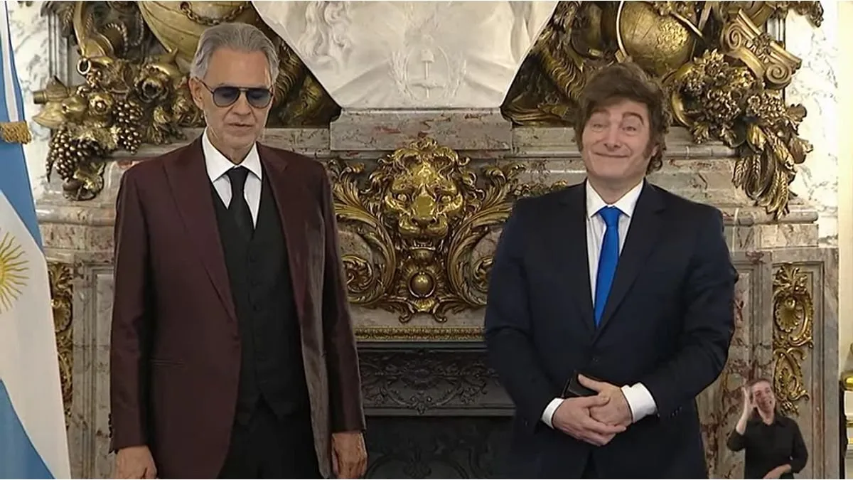 milei andrea bocelli