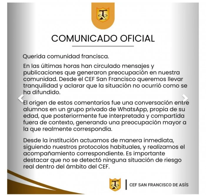 comunicado san francisco
