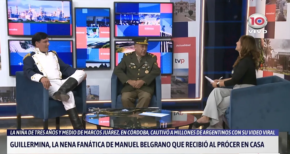Belgrano visitó los estuidos de Tv Prensa